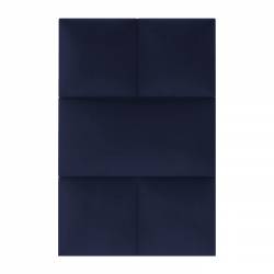 panneau mural décoratif tissu bleu