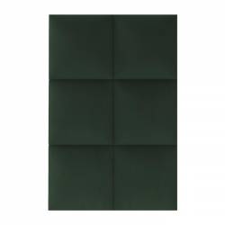 mur capitonné vert