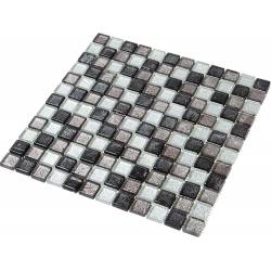 Mosaïque Verre - Mix Gris -...