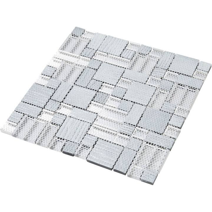 Plaque mosaique alu et verre - puzzle - Decoon