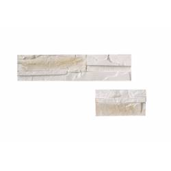 Parement platre imitation pierre mix beige