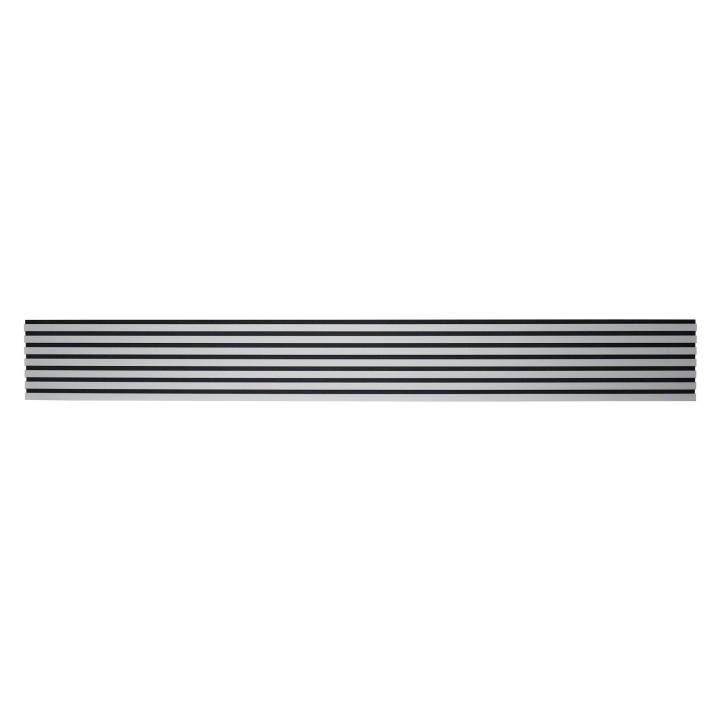Mur tasseau bois - panneau tasseau gris 250 x 30 cm | DECOON
