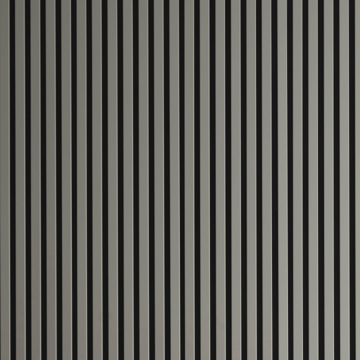 Mur tasseau bois - panneau tasseau gris 250 x 30 cm | DECOON