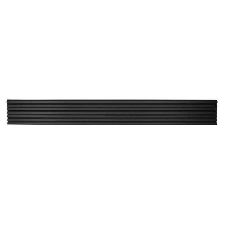 Mur tasseau bois - panneau tasseau noir 250 x 30 cm | DECOON