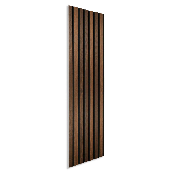 Tete de lit tasseaux - panneau deco chêne foncé 120 x 30 cm | Decoon