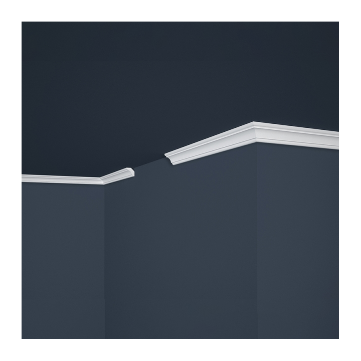 Corniche moulure plafond polystyrène - Raffiné - 200x8x8 cm
