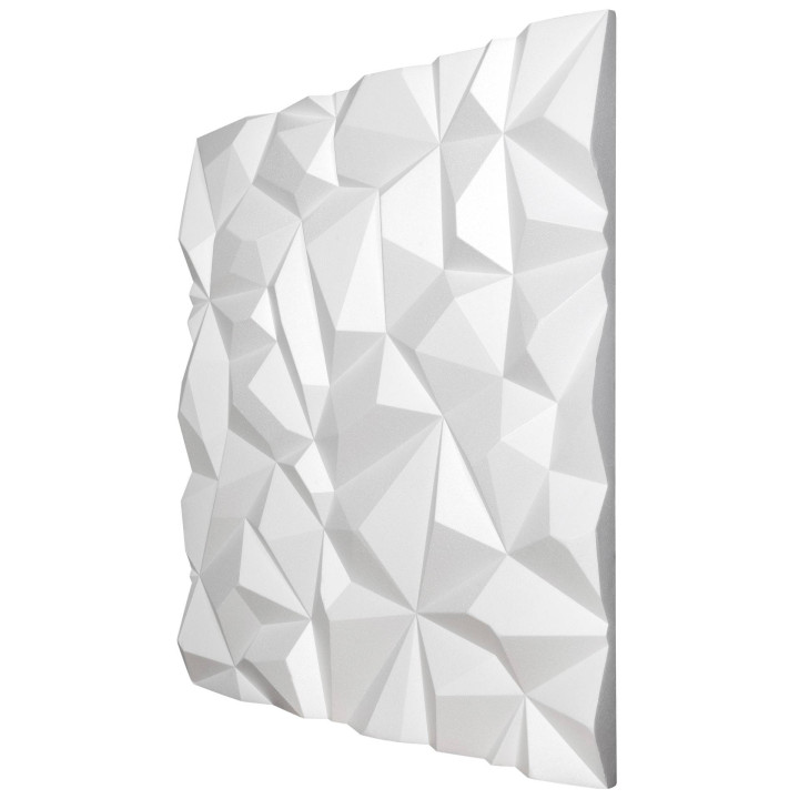 x3 Panneau Polystyrène Décoratif 3D effet Diamant - 60x60x3 cm - 1,08m2