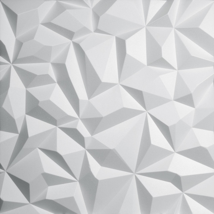 x3 Panneau Polystyrène Décoratif 3D effet Diamant - 60x60x3 cm - 1,08m2