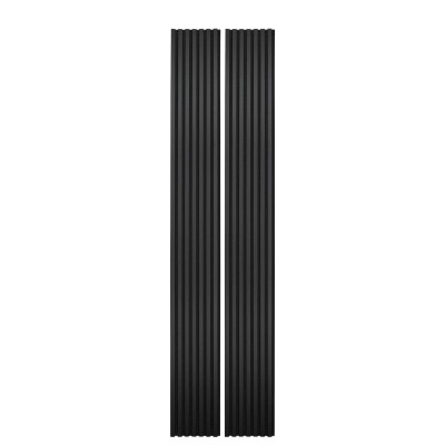 Lot de 2 panneaux tasseau bois - noir 250 x 30 cm | DECOON