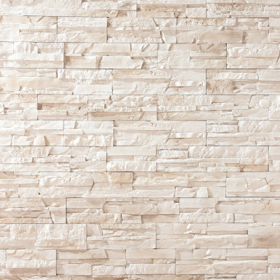 Parement imitation pierre beige - intérieur extérieur | Decoon