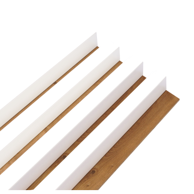 Panneau Tasseaux Bois - Décor Blanc  250 x 17,6 cm | DECOON