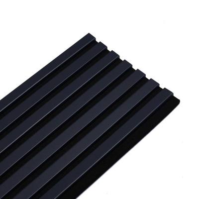 Panneau mural acoustique tasseaux bois 250 x 30 cm - bleu nuit|DECOON