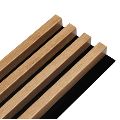 Panneau Tasseaux Bois - Décor Chêne  250 x 17,6 cm | DECOON