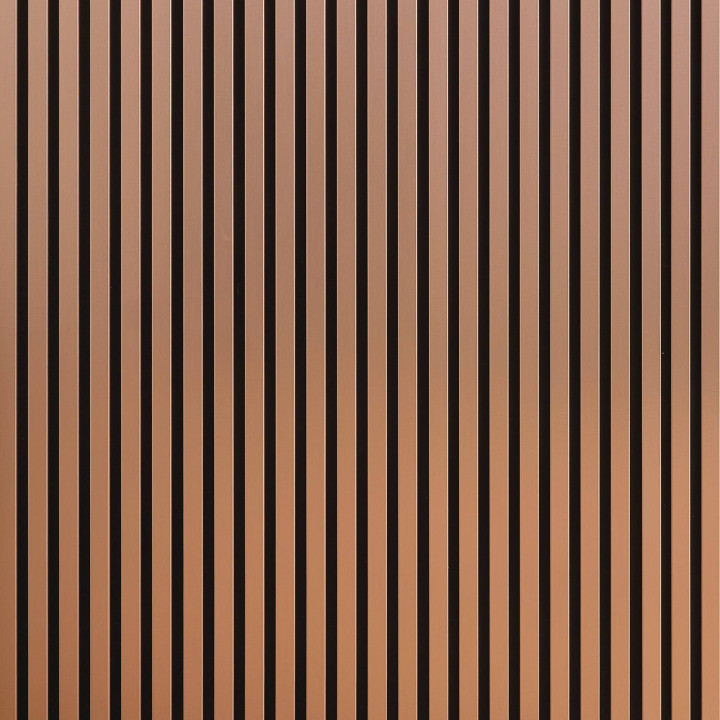 Panneau Mural acoustique tasseaux bois 120 cm - Rose Gold | Decoon