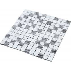 Mosaïque En Verre Et Pierre Noire – Carreaux Translucides Effet échelle, Lot De 10 Plaques – Mosaik-Netzwerk