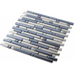 Mosaïque Verre - Chrome -...