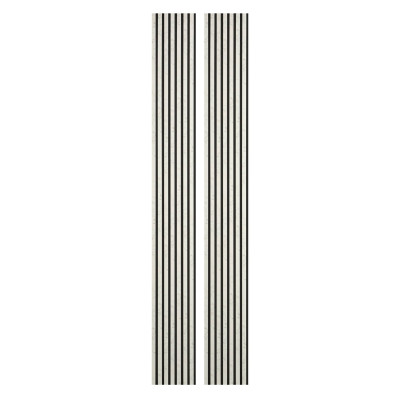 Lot de 2 Panneau tasseaux bois 250 x 30 cm - marbre blanc|DECOON