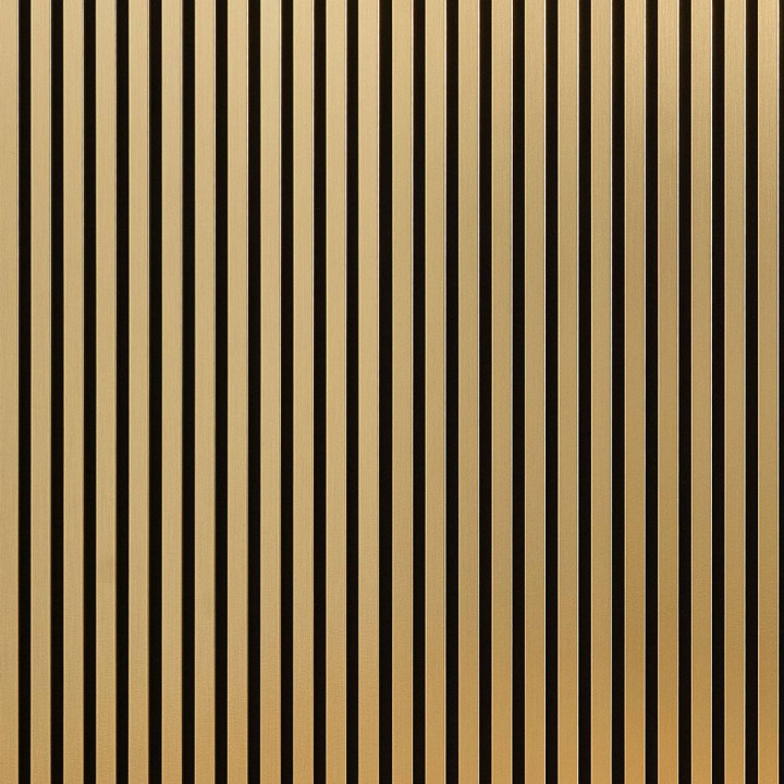 Lot de 5 Panneau tasseaux bois 250 x 30 cm - gold|DECOON