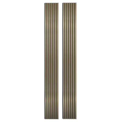 Lot de 2 Panneau tasseaux bois 250 x 30 cm - gold|DECOON