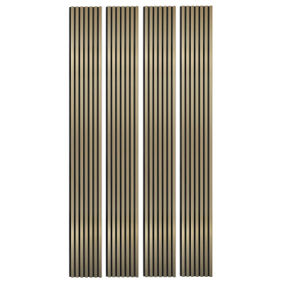 Lot de 4 Panneau tasseaux bois 250 x 30 cm - gold|DECOON