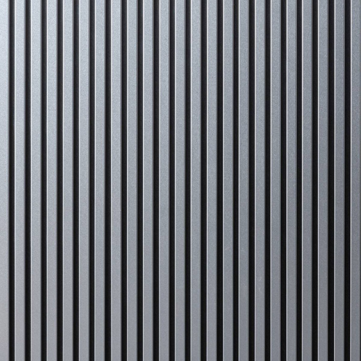 Lot de 2 Panneaux tasseaux bois 250 x 30 cm - aluminium|DECOON