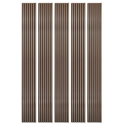 Lot de 5 Panneaux tasseaux bois 250 x 30 cm - rose gold|DECOON