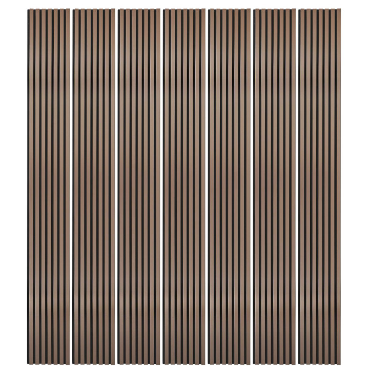 Lot de 7 Panneaux tasseaux bois 250 x 30 cm - rose gold|DECOON