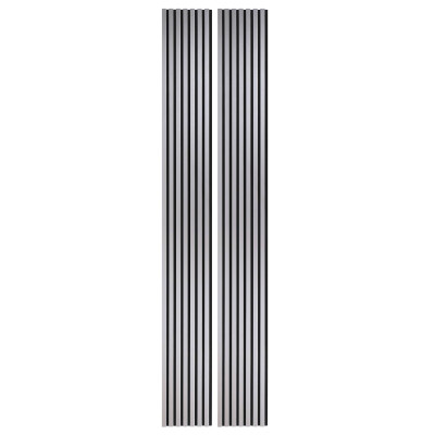 Lot de 2 Panneaux tasseaux bois 250 x 30 cm - aluminium|DECOON