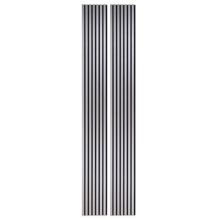 Lot de 2 Panneaux tasseaux bois 250 x 30 cm - aluminium|DECOON