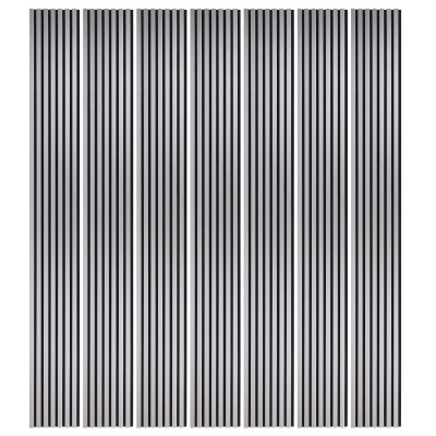 Lot de 7 Panneaux tasseaux bois 250 x 30 cm - aluminium|DECOON