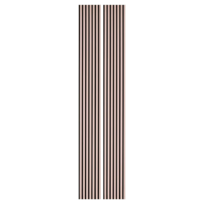 Lot de 2 Panneaux tasseaux bois 250 x 30 cm - rose paste |DECOON