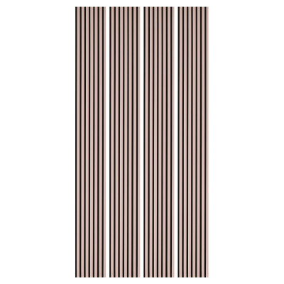Lot de 4 Panneaux tasseaux bois 250 x 30 cm - rose pastel |DECOON