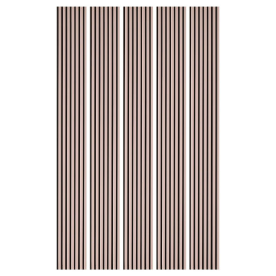Lot de 5 Panneaux tasseaux bois 250 x 30 cm - rose pastel |DECOON