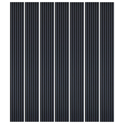 Lot de 7 Panneaux tasseaux bois 250 x 30 cm - bleu nuit|DECOON