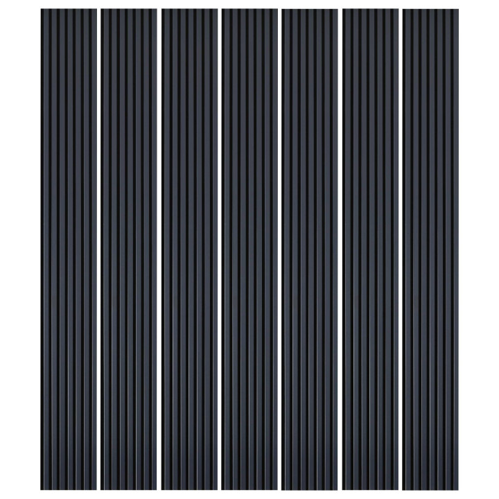Lot de 7 Panneaux tasseaux bois 250 x 30 cm - bleu nuit|DECOON