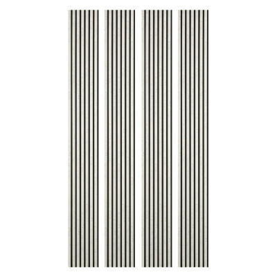 Lot de 4 Panneau tasseaux bois 250 x 30 cm - marbre blanc|DECOON