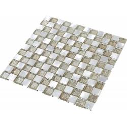 Mosaïque Alu / Verre - Doré...