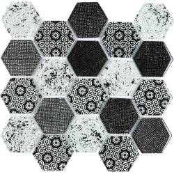 Mosaïque Verre - Mix Gris...