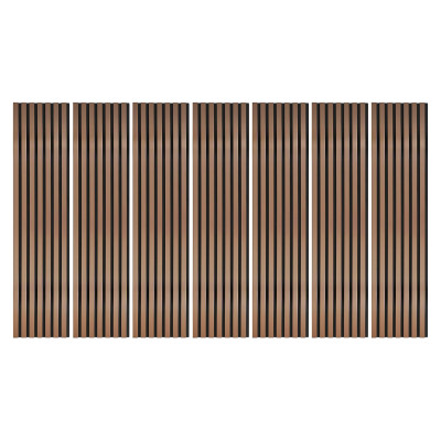 Lot Panneaux Muraux tasseaux bois 120 x 30 - Rose Gold | Decoon