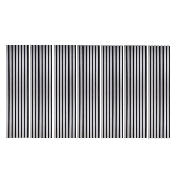 Lot Panneaux Muraux tasseaux bois 120 x 30 - Alu | Decoon