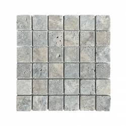 Mosaïque travertin Gris...