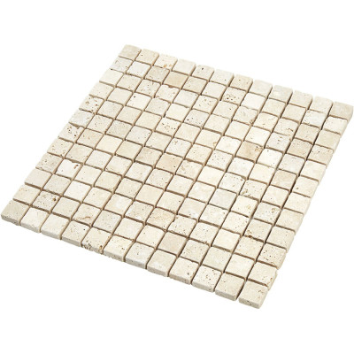 Plaque mosaique travertin - 2.3 x 2.3 cm - Decoon