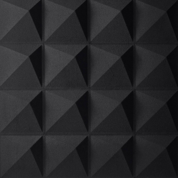 Panneau feutrine - Diamant noir - 40x40x4,5 cm - 0,16m²