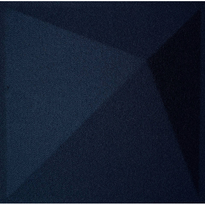 Panneau feutrine - Diamant bleu nuit - 40x40x4,5 cm - 0,16m²