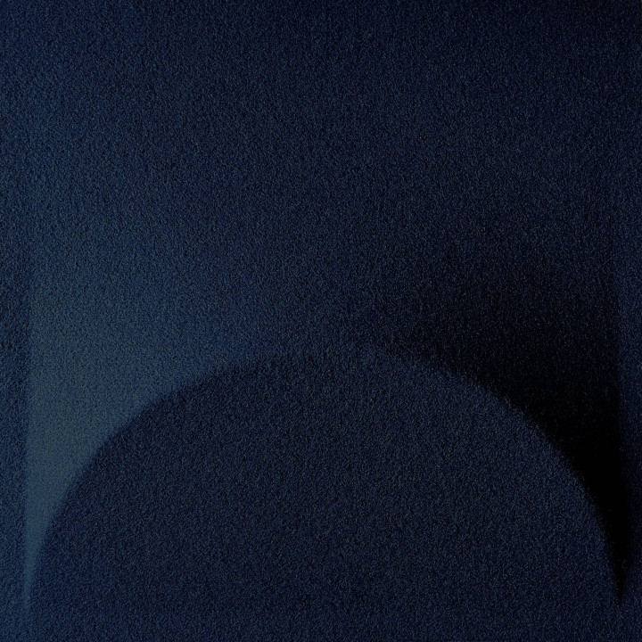 Panneau feutrine - Lune bleu nuit - 40x40x4,1 cm - 0,16m²