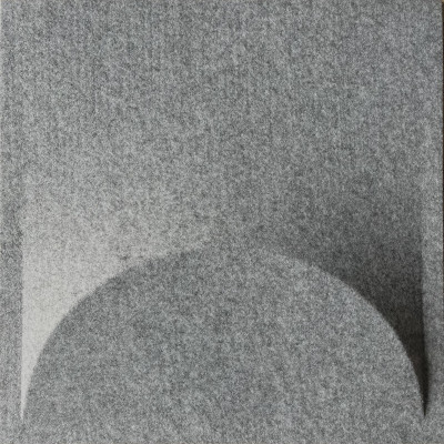 Panneau feutrine - Lune gris - 40x40x4,1 cm - 0,16m²