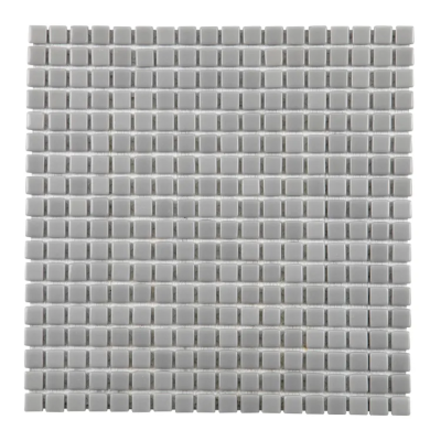 Plaque Mosaïque Verre - Gris - 30 x 30 cm - Carrés - Decoon