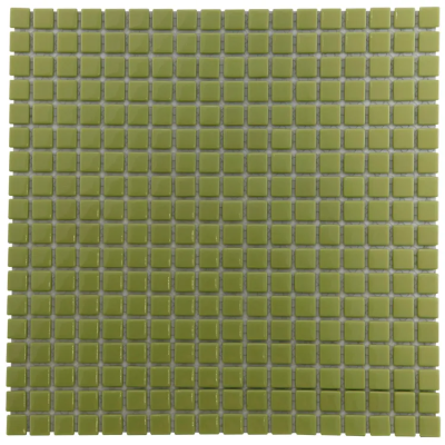 Plaque Mosaïque Verre - Vert - 30 x 30 cm - Carrés - Decoon