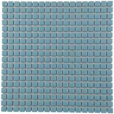 Plaque Mosaïque Verre - Bleu - 30 x 30 cm - Carrés - Decoon