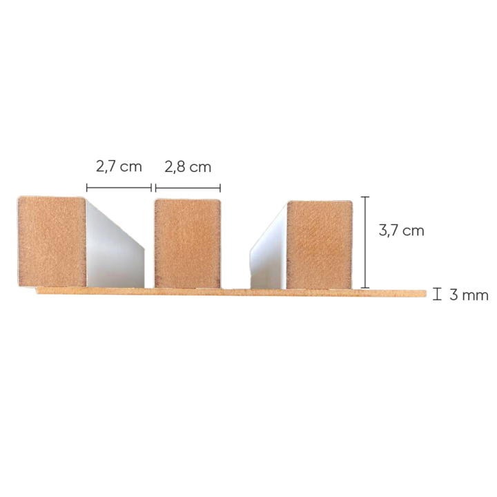 Panneau tasseau bois blanc - bardage bois intérieur blanc | Decoon